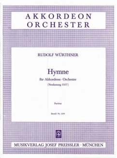 Rudolf Würthner Hymne Akkordeon-Orchester Partitur