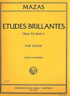 Cover Etudes brillantes op.36 Band 2 für Violine