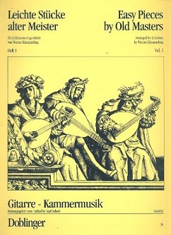 Cover Leichte Stücke alter Meister für 3 Gitarren Heft 1 Partitur