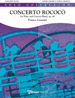 Franco Cesarini, Concerto Rococň Concert Band/Harmonie and Flute Partitur + Stimmen