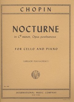 Cover Nocturne C sharp minor for cello and piano