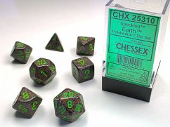 Cover SpeckledŽ Polyhedral Earth 7-Die Set