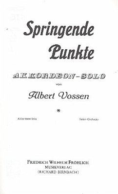 Cover Springende Punkte für Akkordeon