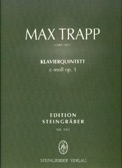 Cover Quintett c-Moll op.3 für 2 Violinen, Viola, Violoncello und Klavier