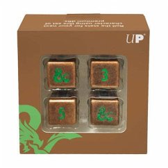 UP - Heavy Metal Feywild Copper and Green D6 Dice Set (4ct) for Dungeons & Dragons