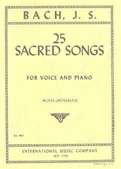 Cover 25 sacred Songs for voice and piano