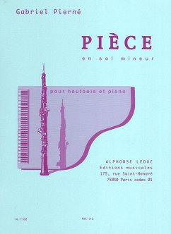 Cover Pičce en sol mineur pour hautbois et piano