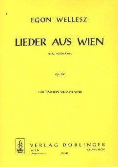 Cover Lieder aus Wien op.82 für Bariton und Klavier Partitur