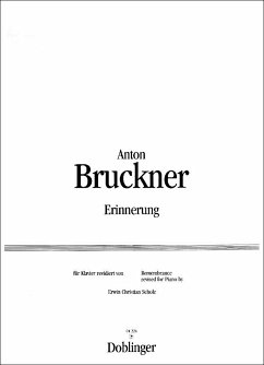 Cover Erinnerung für Klavier