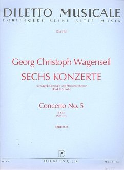 Konzert B-Dur für Orgel und Orchester Partitur