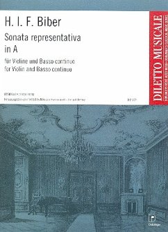 Cover Sonata representativa in A für Violine und Klavier