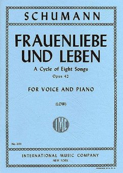 Cover Frauenliebe und Leben Liederkreis op.42 für tiefe Stimme und Klavier (dt/en)