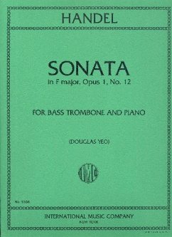 Cover Sonata F major op.1,12 for bass trombone and piano