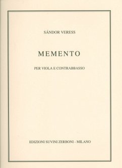 Cover Memento per viola e contrabasso 2 Spielpartituren