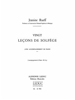 Cover RUEFF 20 LECONS DE SOLFEGE AVEC ACCOMPAGNEMENT BL853