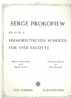 Cover Humoristisches Scherzo op.12,9 für 4 Fagotte