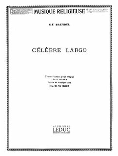Cover Célčbre Largo pour orgue Widor, Charles Marie, ed