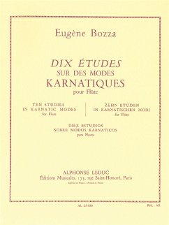 Cover 10 Etudes sur des modes karnatiques pour flute