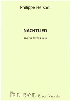 Cover Nachtlied für Gesang (hoch) und Klavier