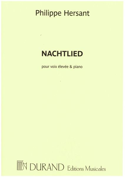 Nachtlied für Gesang (hoch) und Klavier