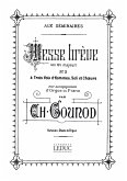 Messe breve ut majeur no.5 pour 3 voix d'hommes solis et choeurs et orgue ou piano, partition chant et orgue