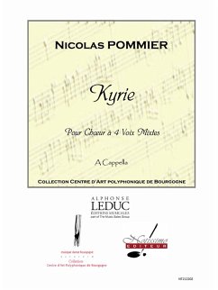 POMMIER KYRIE CHOEUR (SATB) SANS ACCOMPAGNEMENT