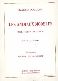 Cover Les animaux modeles for piano