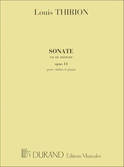 Cover Thirion Sonate Violon-Piano Violin and Piano