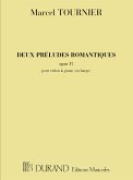 2 preludes romantiques op.17 pour violon et piano (harpe)