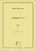 Choros No.3 (Pica Pau) pour choeur d'hommes (ténor) a cappella partition chorale