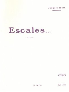 Cover Escales pour orchestra partition de poche