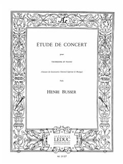 Cover BUSSER ETUDE DE CONCERT TROMBONE ET PIANO