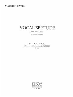 Vocalise-Étude en form de Habanera pour voix graves et piano