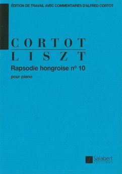 Cover Liszt Rapsodie Hongroise N 10 (Cortot) Piano Piano