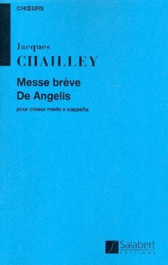 Messe brčve de Angelis pour cheur mixte a cappella partition