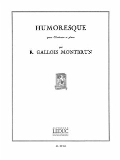 Cover GALLOIS-MONTBRUN HUMORESQUE CLARINETTE ET PIANO