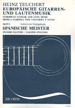 Europäische Gitarren- und Lautenmusik Band 5 Spanische Meister für Gitarre