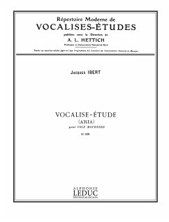 Cover Vocalise Étude no.123 (Aria) pour voix myennes et piano partition