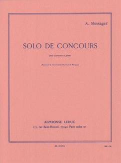 Cover Solo de councours pour clarinette et piano