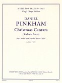 Christmas cantata for mixed chorus and double brass choir, score (latin text)