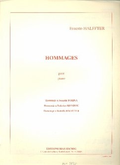 Halffter 3 Hommages Piano Piano