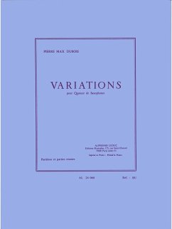 DUBOIS P.M. VARIATIONS QUATUOR DE SAXOPHONES PARTITION ET PARTIES