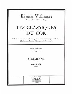 Cover PERGOLESE/VUILLERMOZ CLASSIQUE COR N061 SICILIENNE