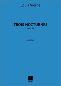 Cover Louis Vierne, Trois Nocturnes opus 35 Klavier Buch