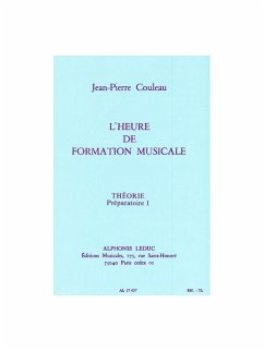 Cover COULEAU HEURE DE FORMATION MUSICALE PREPARATOIRE 1/THEORIE