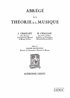 Cover CHAILLEY J./CHALLAN ABREGE DE LA THEORIE DE LA MUSIQUE