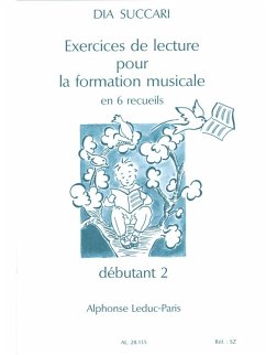 Cover SUCCARI EXERCICES DE LECTURE POUR LA FORMATION MUSICALE/VOLUME 2-DEBUTANT 2