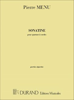 Menu Sonatine (Quatuor) Parties Chamber music Cover Menu Sonatine (Quatuor) Parties Chamber music