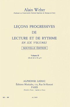 Cover LECONS PROGRESSIVES DE LECTURE ET DE RYTHME VOL.2 CLE DE SOL ET FA 4EME
