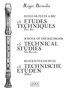 Cover 15 études techniques pour flűte ŕ bec alto